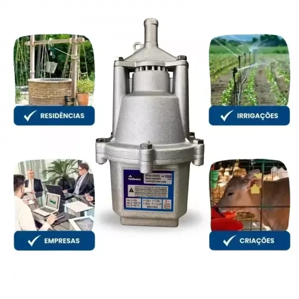 Bomba Robusta D’ Água Submersa MD.1500 3/4" Saída 1 Avaliações | 0 Perguntas